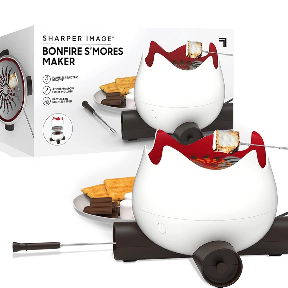 THE SHARPER IMAGE Flameless Marshmallow Bonfire S’mores Maker